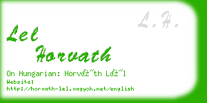 lel horvath business card